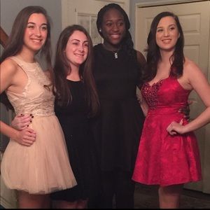 blush pink dress tobi